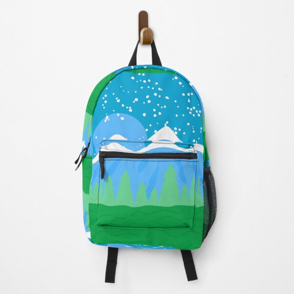 Item preview, Gay Man Pride Flag Mountain Landscape Snow Trees designed and sold by cashewdays.