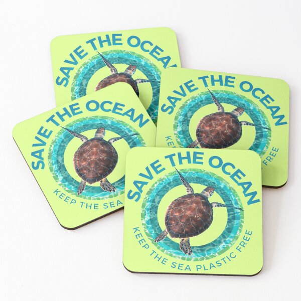 Item preview, Save the Ocean Keep the Sea Plastic Free Turtle Scene designed and sold by LeoGallery.