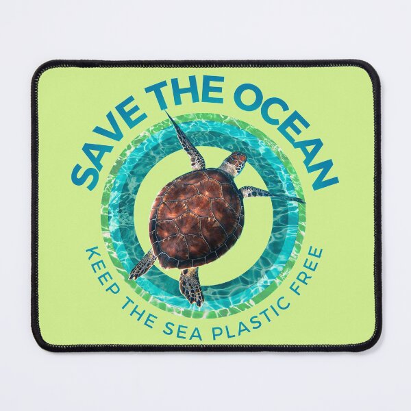 Item preview, Save the Ocean Keep the Sea Plastic Free Turtle Scene designed and sold by LeoGallery.