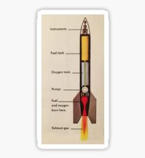 Rocket Ship Sticker