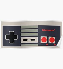 Nintendo NES Controller Sticker Poster