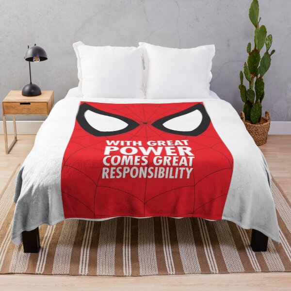 Item preview, With Great Power Comes Great Responsibility Spideman Face designed and sold by RolandKenneth.