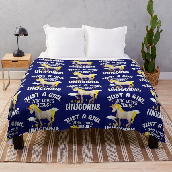 Item preview, Just a Girl Who Loves Jesus & Unicorns designed and sold by BRtisticDesigns.