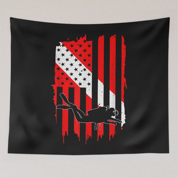 Item preview, Funny Scuba Diving Design Scuba Dive Flag Professional Diver designed and sold by AdrienDierckx.