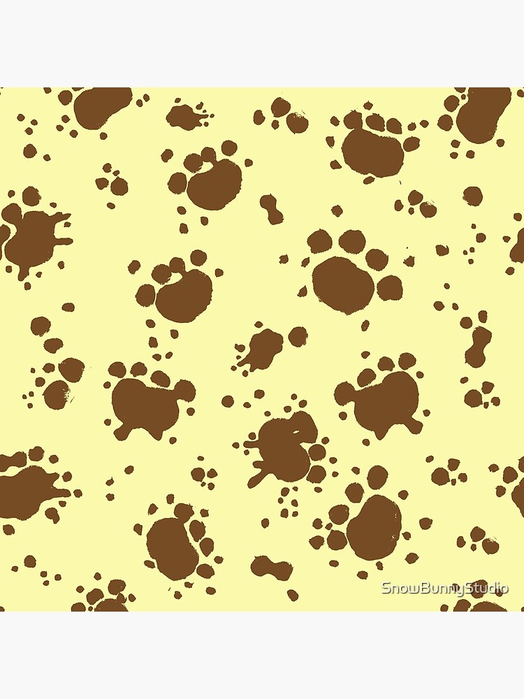 "Muddy Paw Prints" Art Print for Sale by SnowBunnyStudio Redbubble