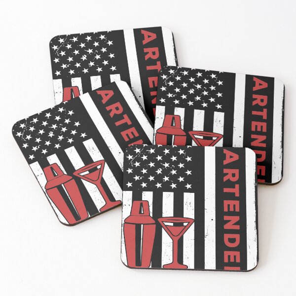 Item preview, Bartender USA Flag Red designed and sold by SweetPea49.