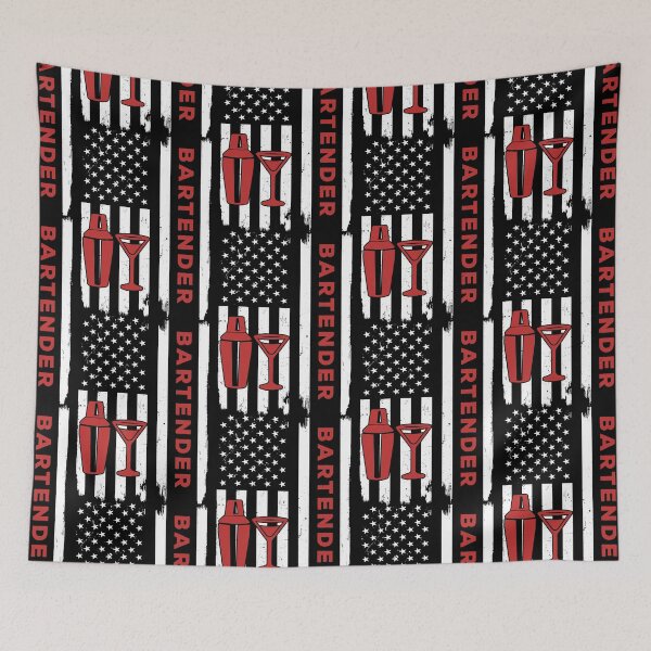 Item preview, Bartender USA Flag Red designed and sold by SweetPea49.