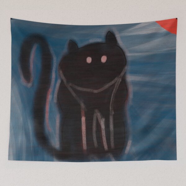 Item preview, Abstract shadow and / or ghost cat designed and sold by Liam Connors-Smith.