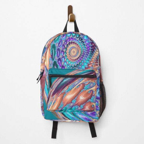 Item preview, Swirling Spirals Orange Purple and Teal Orb designed and sold by Elisabeth Lucas.