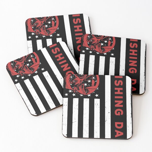 Item preview, Fishing USA Flag Red designed and sold by SweetPea49.