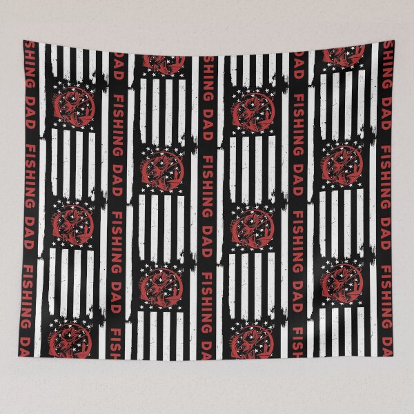 Item preview, Fishing USA Flag Red designed and sold by SweetPea49.