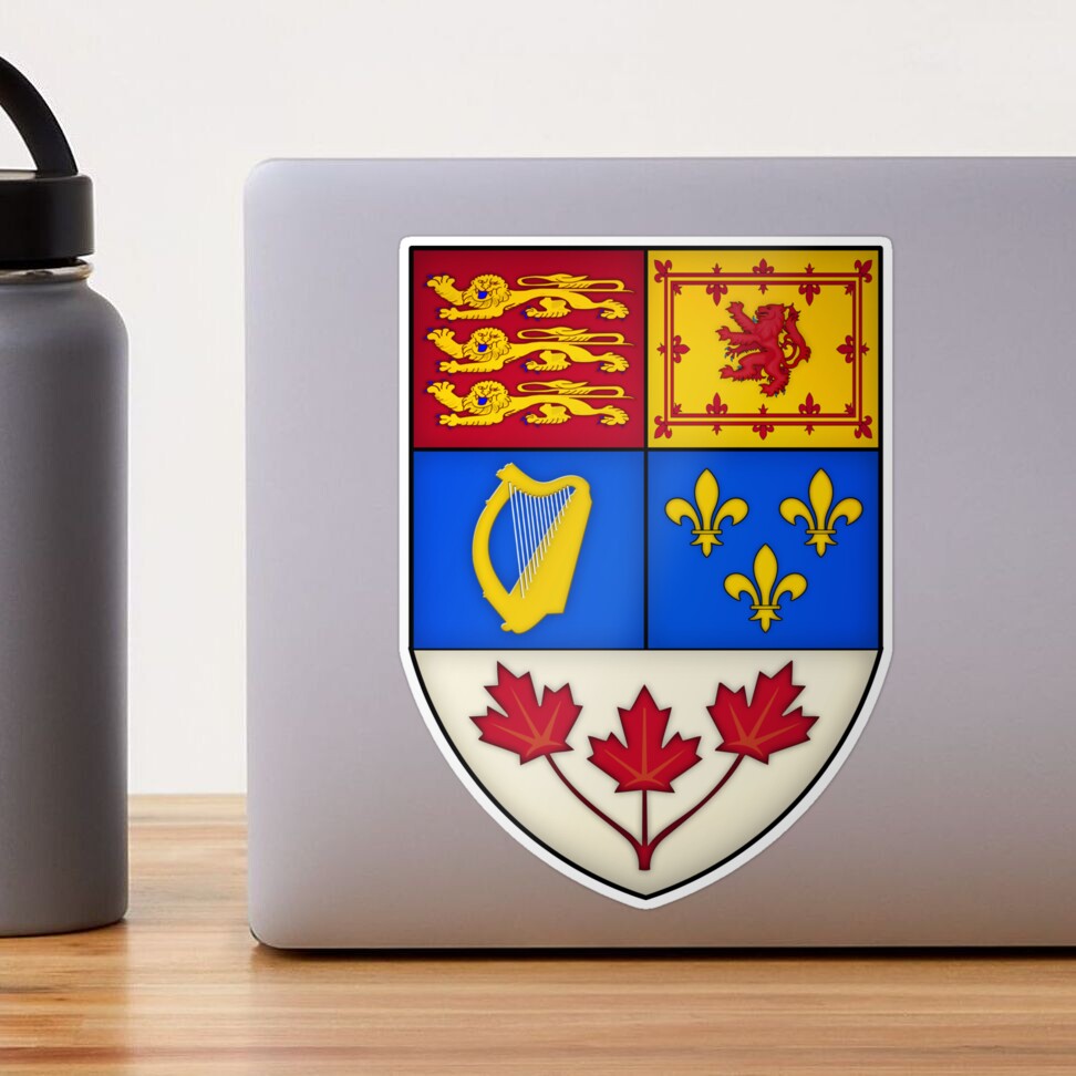 Canada Coat Of Arms Sticker for Sale by MikePrittie