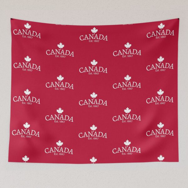 Item preview, Whtie Canada Est. 1867 with small Maple Leaf - Canada designed and sold by No.1 Canada Designs.