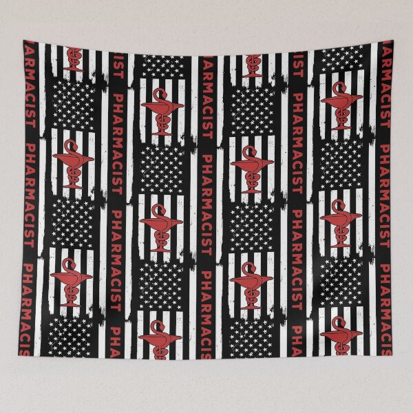 Item preview, Pharmacist USA Flag Red designed and sold by SweetPea49.
