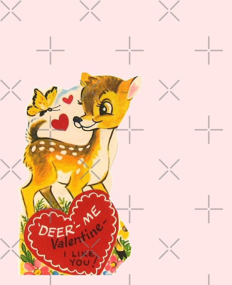 Cat Vintage Valentine's Day Card  Sticker for Sale by Pinkmagenta