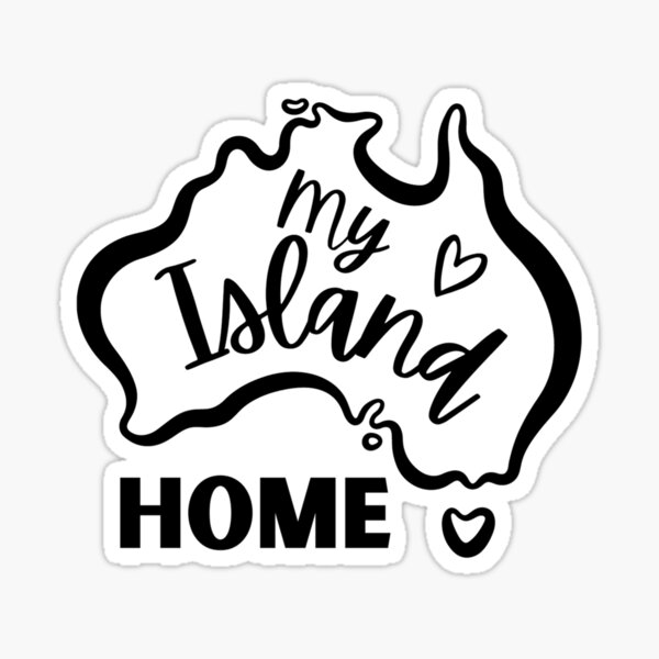 Aperçu de l'œuvre Mon île d'accueil Australie | Australien | Jour de l'Australie créée et vendue par Presto Prints Design.