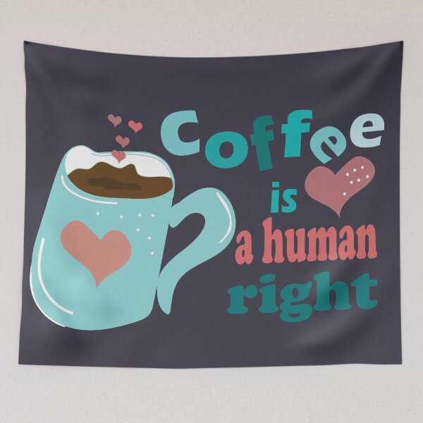Item preview, coffee is a human right designed and sold by olafekry.