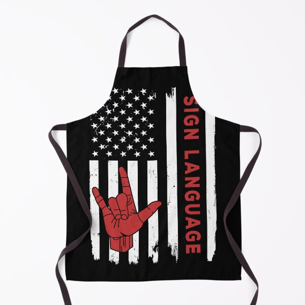 Item preview, Sign Language USA Flag Red designed and sold by SweetPea49.