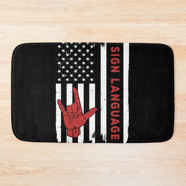 Item preview, Sign Language USA Flag Red designed and sold by SweetPea49.