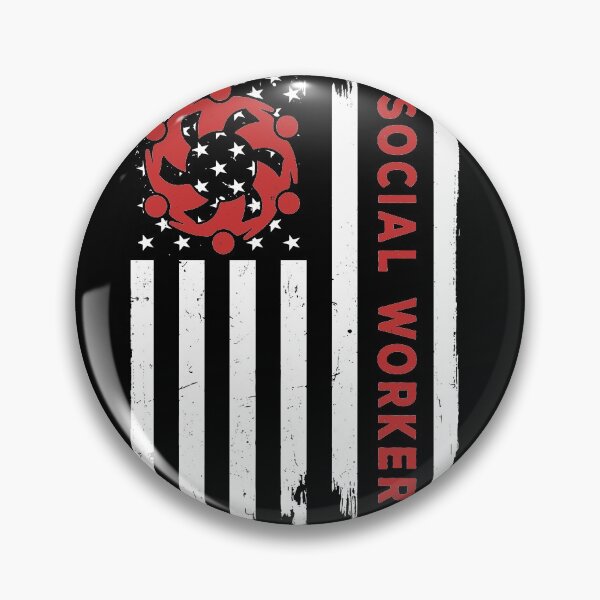 Item preview, Social Worker USA Flag Red designed and sold by SweetPea49.