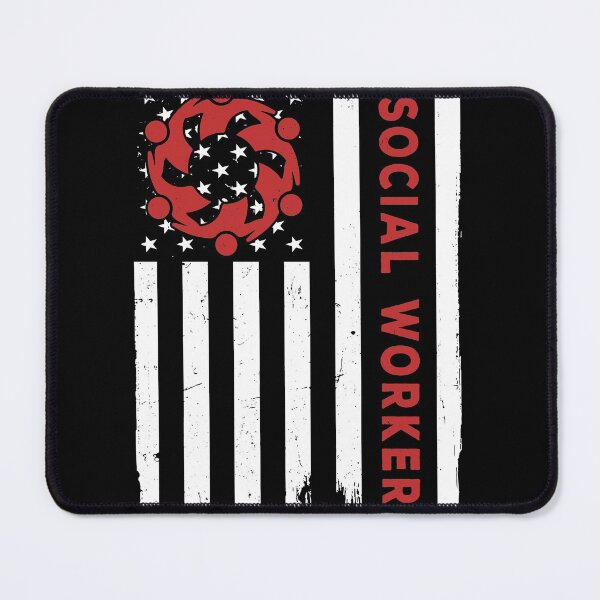 Item preview, Social Worker USA Flag Red designed and sold by SweetPea49.