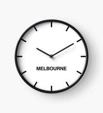 Melbourne Zeitzone Newsroom Wanduhr Uhr