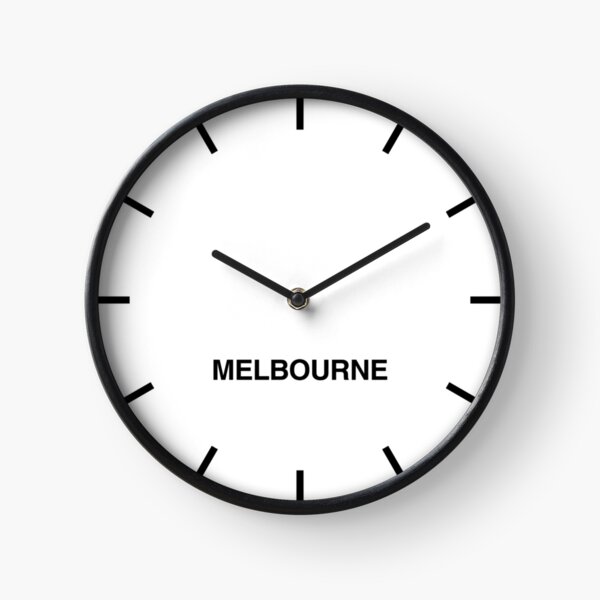 Melbourne Time Zone Newsroom Wall Clock Clock