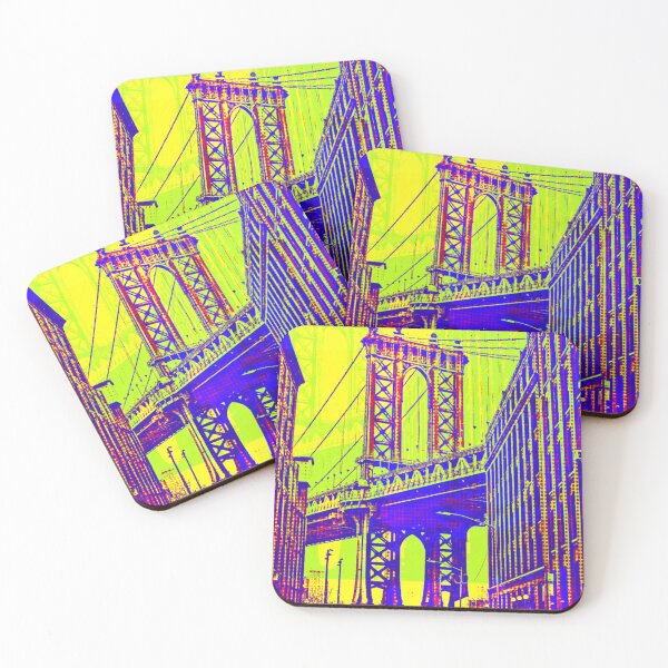 Item preview, Pop Art Manhattan Bridge DUMBO Brooklyn NYC New York City Classic designed and sold by CuddleStore.