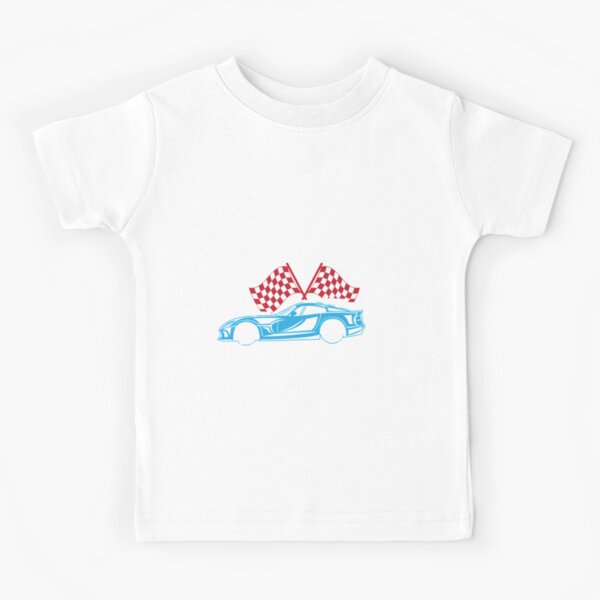 Car Racing Checkerd Flag Kids T-Shirt