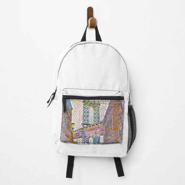 Item preview, Mosaic Manhattan Bridge DUMBO Brooklyn NYC New York City Classic designed and sold by CuddleStore.