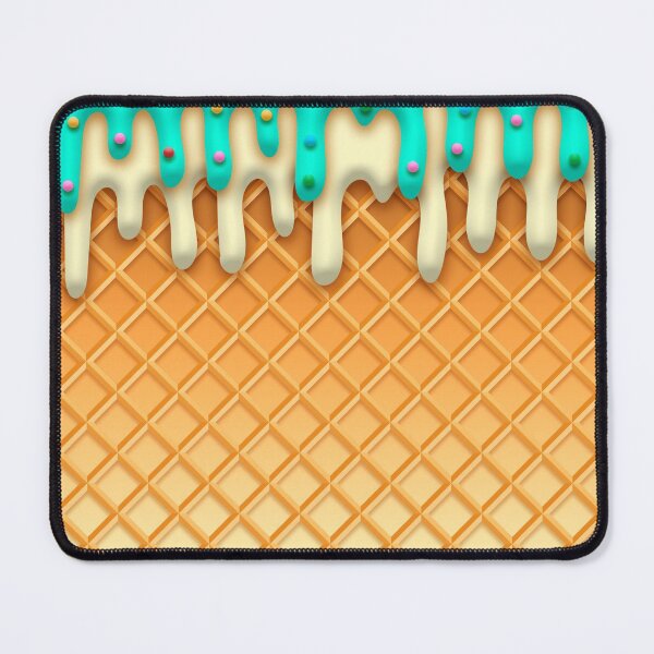 Item preview, Ice Cream Drip Waffle Cone Mint With Sprinkles designed and sold by ChicoryJunction.