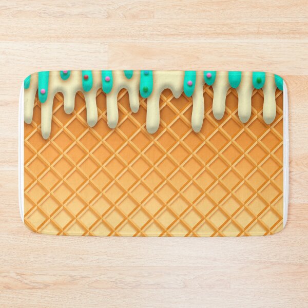 Item preview, Ice Cream Drip Waffle Cone Mint With Sprinkles designed and sold by ChicoryJunction.