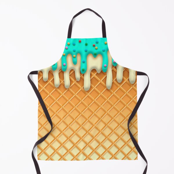 Item preview, Ice Cream Drip Waffle Cone Mint With Sprinkles designed and sold by ChicoryJunction.