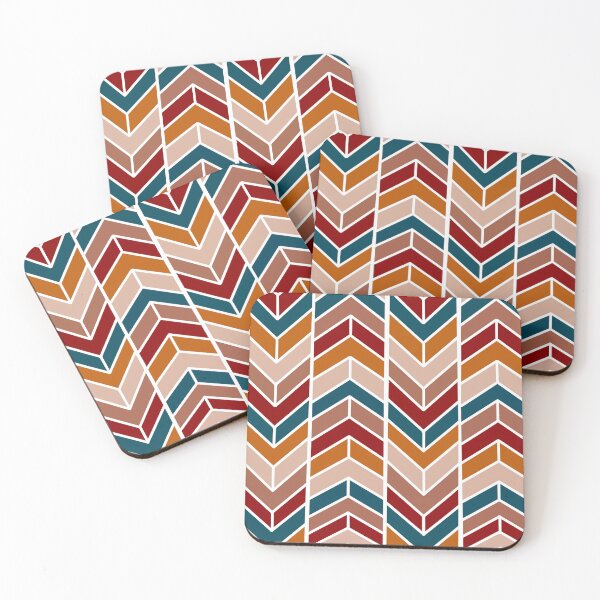 Item preview, Dark Palette Herringbone Pattern designed and sold by PeachyLitchi.