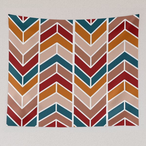 Item preview, Dark Palette Herringbone Pattern designed and sold by PeachyLitchi.