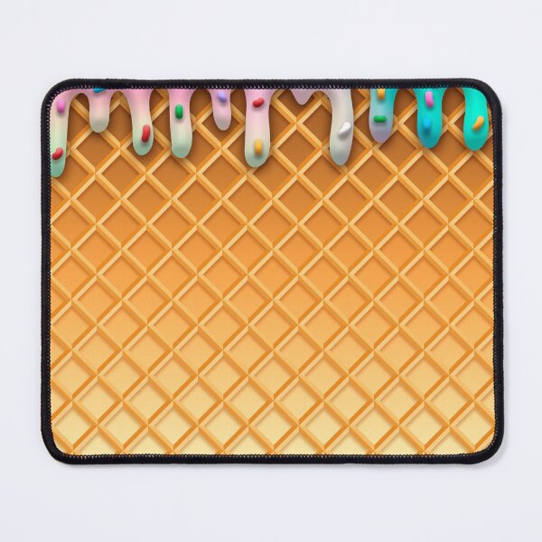 Item preview, Ice Cream Drip Waffle Cone Pink With Sprinkles designed and sold by ChicoryJunction.