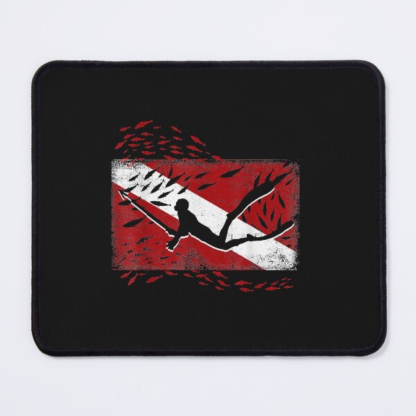 Item preview, Scuba Diver Flag Snorkeling Diving Freediving Spearfishing designed and sold by AdrienDierckx.