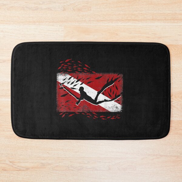 Item preview, Scuba Diver Flag Snorkeling Diving Freediving Spearfishing designed and sold by AdrienDierckx.