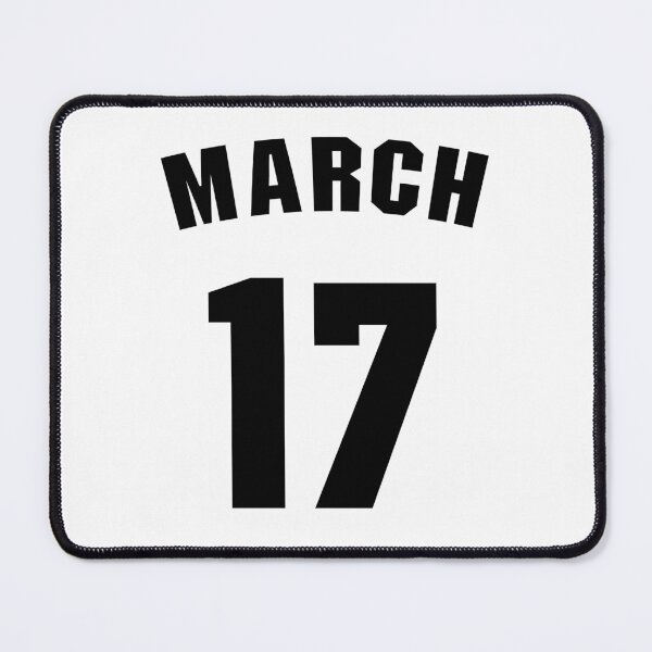 Item preview, Date of birth  17 March birthday gift sport design designed and sold by Panya-Design.