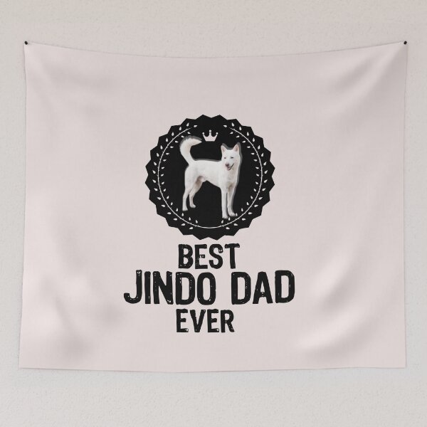 Item preview, Best Jindo Dad Ever gift for Korean Jindo Dog Owners designed and sold by JooArtPrints  ★★★★★.