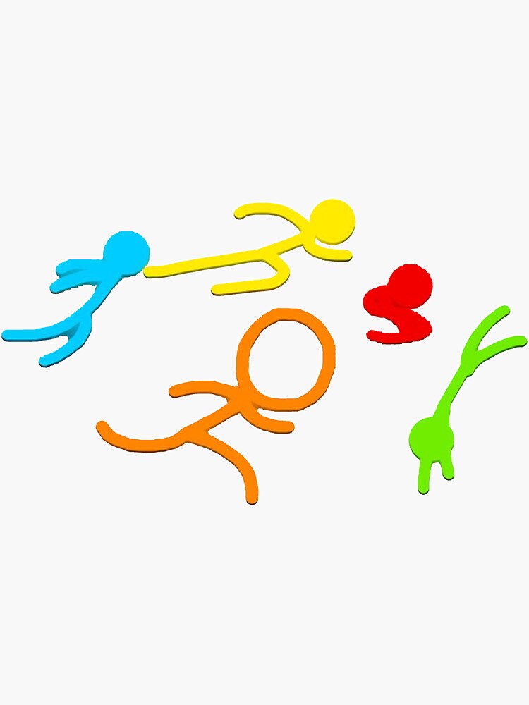 Alan Becker five stick figures animation characters sticker set Sticker  for Sale by BoldPencil