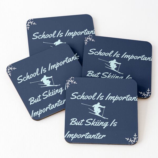 Item preview, School Is Important, But Skiing Is Importanter designed and sold by silveregale.