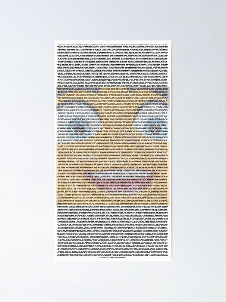 "The Entire Bee Movie Script" Poster for Sale by davey459 Redbubble
