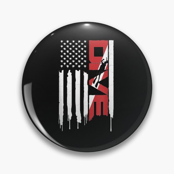 Item preview, Scuba Diving American Flag Vintage USA Diver designed and sold by AdrienDierckx.