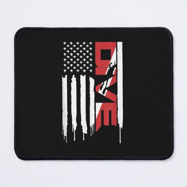 Item preview, Scuba Diving American Flag Vintage USA Diver designed and sold by AdrienDierckx.