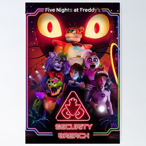 2023 Horror Movie Fnaf Poster Aesthetic Five Thriller Game Music