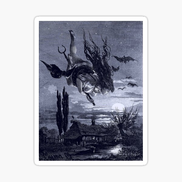Item preview, "Picturesque Russia" 1897 - Flying witch designed and sold by RPGHaven.