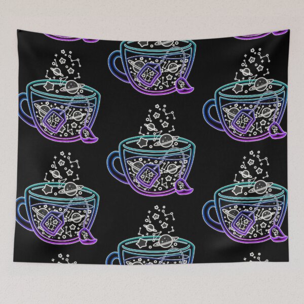 Item preview, Neon Galaxy Tea (Blue/green) designed and sold by heysoleilart.