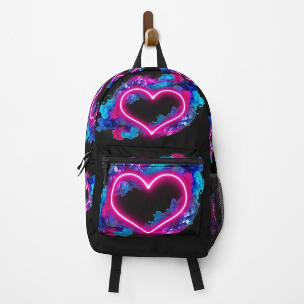 Item preview, The neon heart in the colored clouds. designed and sold by Karine Dupras.