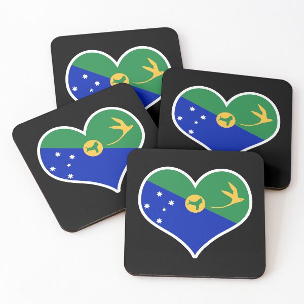 Item preview, Christmas Island Flag Heart designed and sold by PKHalford.